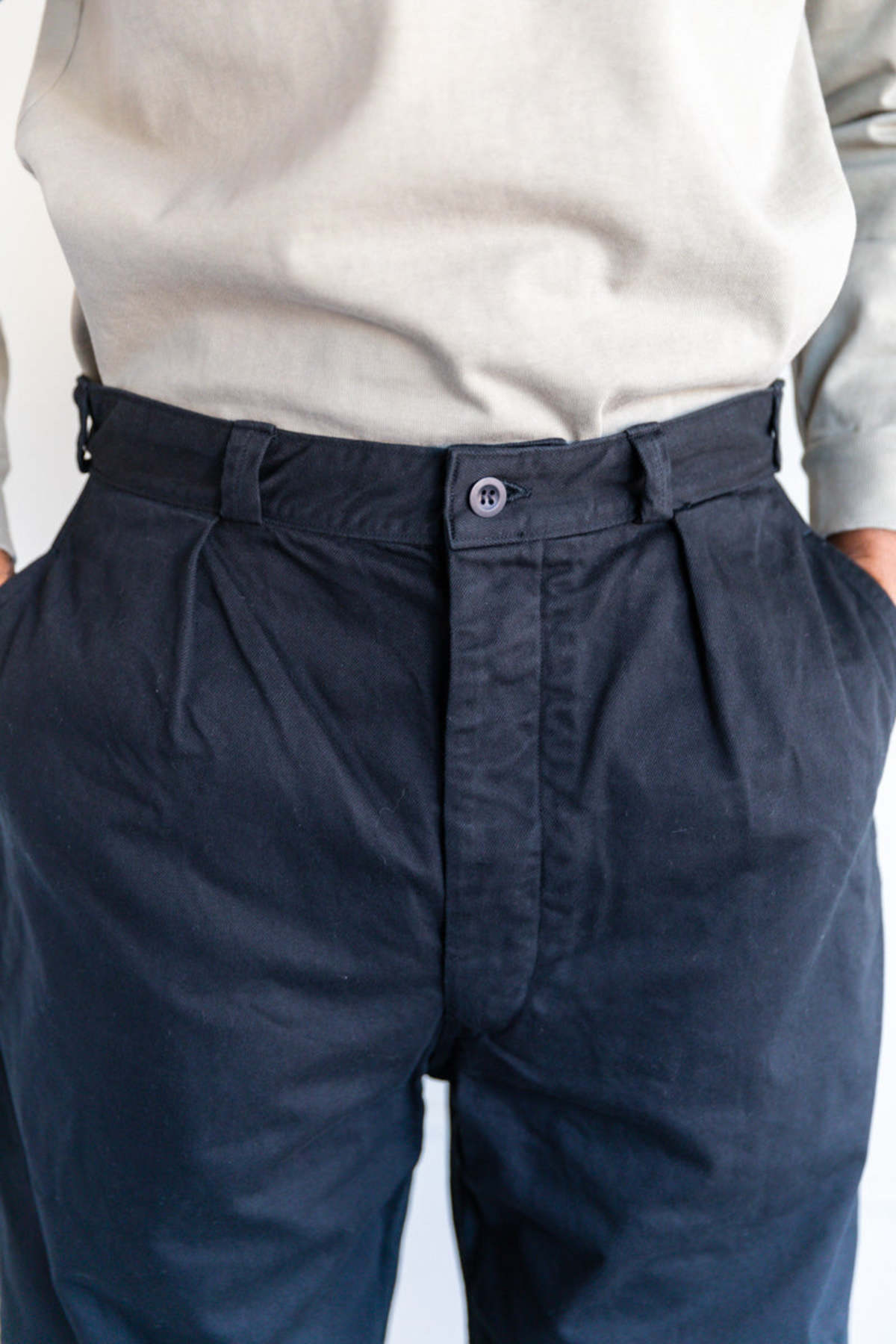 Orslow M-52 French Army Trouser Wide Fit - Black | Garmentory