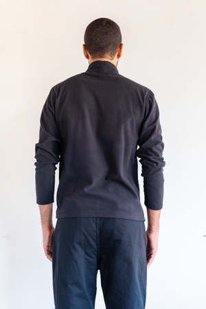 POLAR FLEECE MOCKNECK IN BLACK | Garmentory