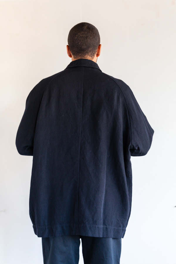 Casey Casey Linen Wool Rotty Jacket - Black | Garmentory