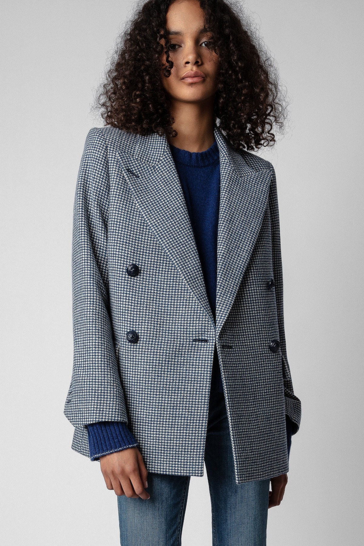 Zadig & Voltaire View Check Blazer - Mastic | Garmentory