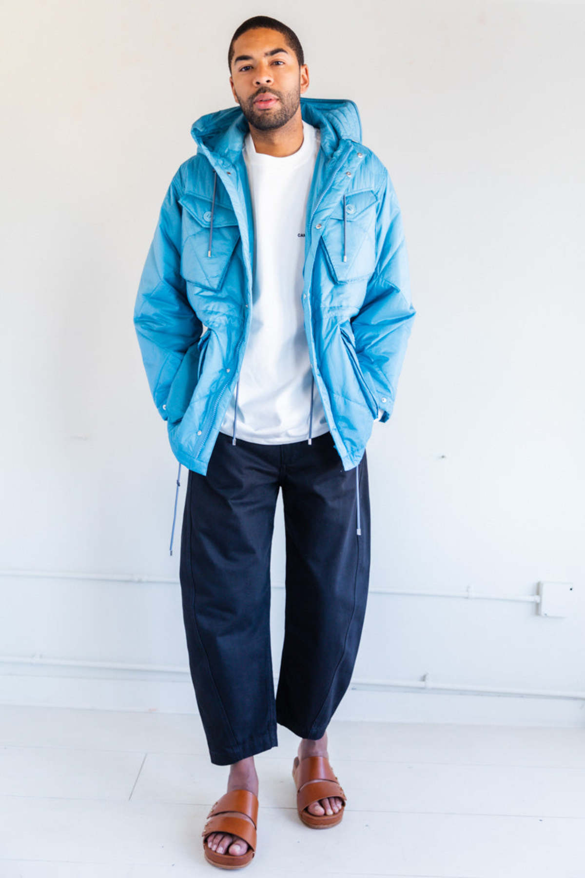 Auralee QUILTED SUPER LIGHT NYLON RIPSTOP FIELD BLOUSON