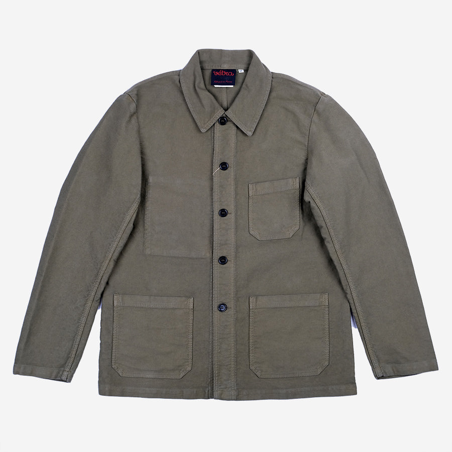 Vetra Chore Jacket French Moleskin Olive Garmentory
