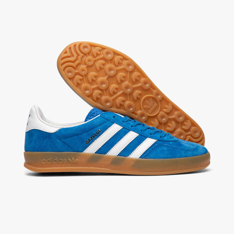 〈adidas Originals〉GAZELLE INDOOR コバルトブルー adidas Gazelle Indoor Shoes - Blue | Free Shipping with