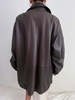Vintage Espresso Giorgio Armani Deer Skin Leather Jacket - Thumbnail 4