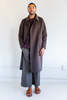 SEYA DOUBLE FACE YAK WOOL LONG COAT - UNDYED DARK BROWN - Thumbnail 2