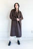 SEYA DOUBLE FACE YAK WOOL LONG COAT - UNDYED DARK BROWN - Thumbnail 8