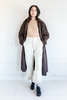 SEYA DOUBLE FACE YAK WOOL LONG COAT - UNDYED DARK BROWN - Thumbnail 9