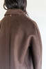 SEYA DOUBLE FACE YAK WOOL LONG COAT - UNDYED DARK BROWN - Thumbnail 13