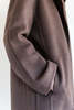 SEYA DOUBLE FACE YAK WOOL LONG COAT - UNDYED DARK BROWN - Thumbnail 14