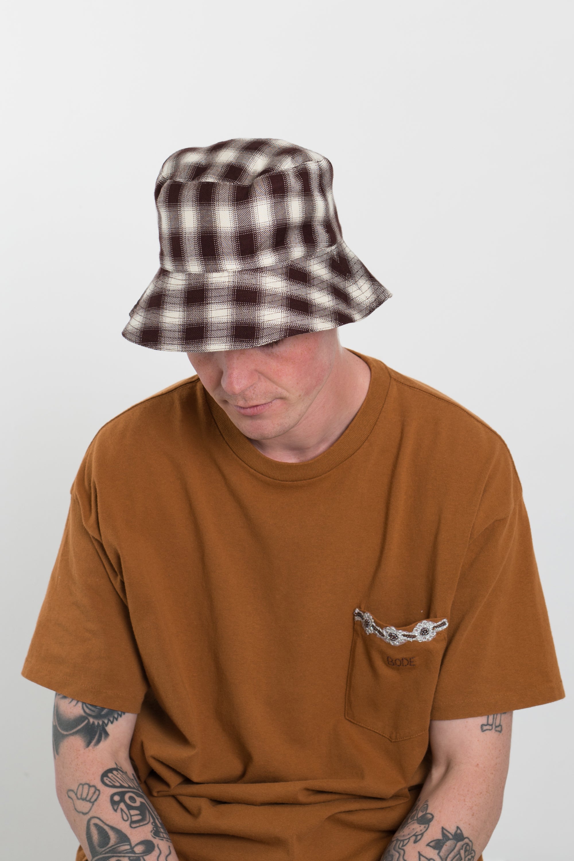 Bode Suede Rickrack Hat バケットハット Bode Suede Rickrack Hat