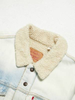 Levi's X Supreme Sherpa Denim Jacket - Light Blue | Garmentory