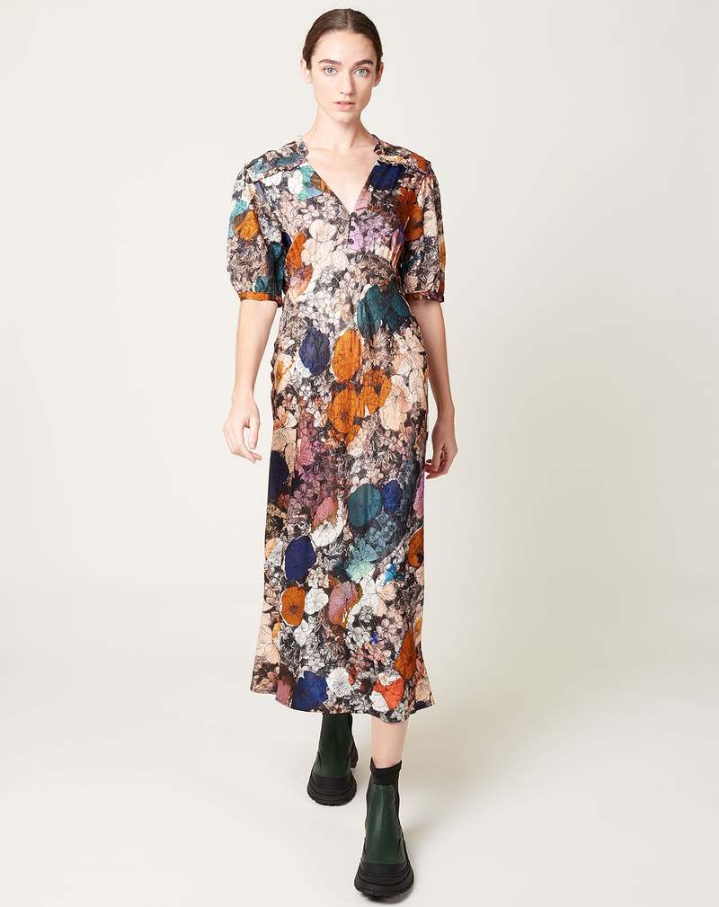 価格8万円●Raquel Allegra シルク ミディ丈スカート M相当 価格8○Raquel Allegra シルク ミディ丈スカート M相当