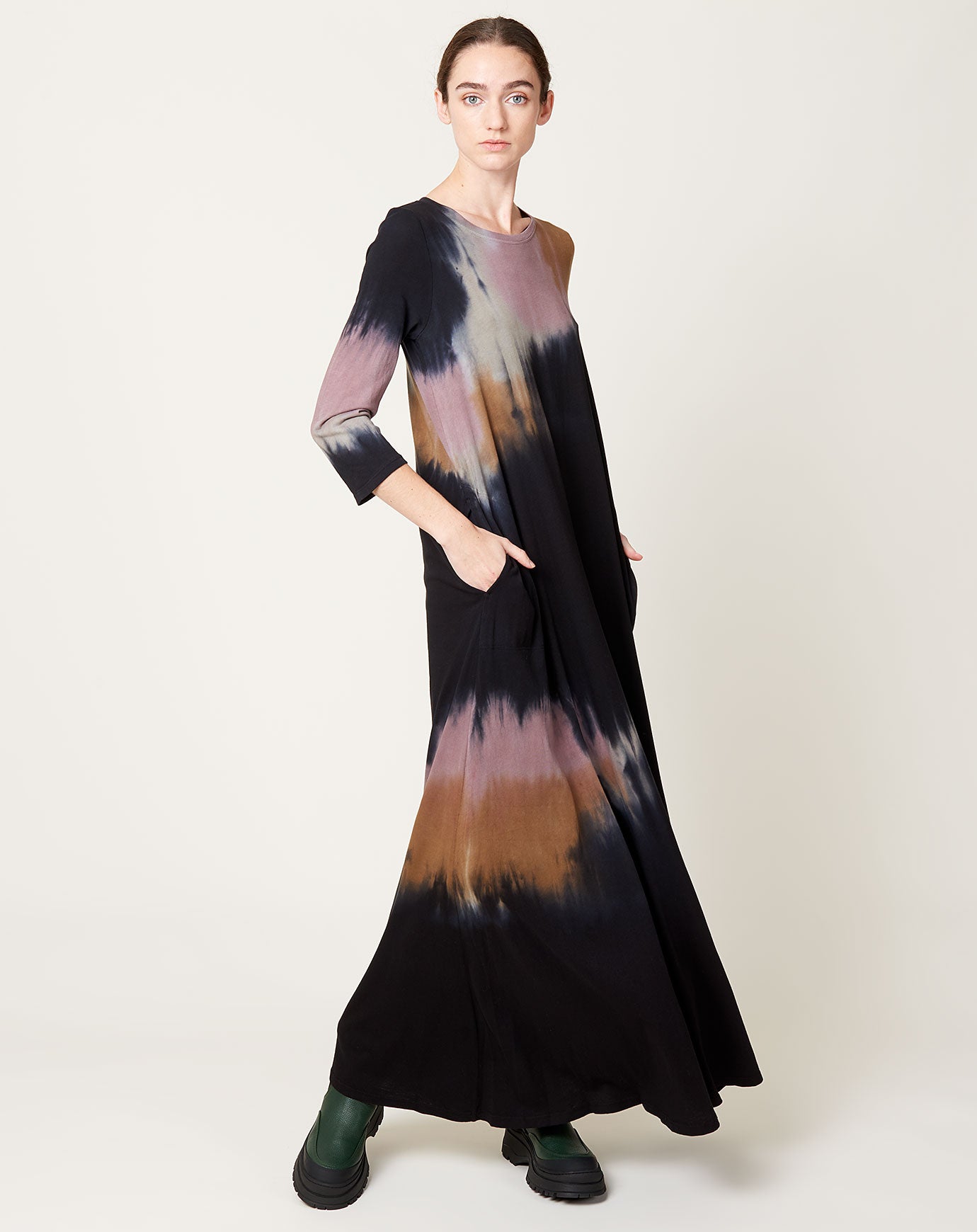 Raquel Allegra Drama Maxi Dress - Black 