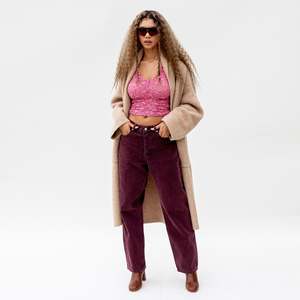 Stussy Washed Canvas Big Ol Jeans - Purple | Garmentory