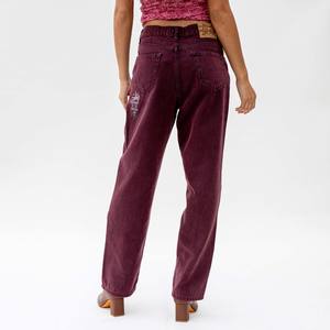 Stussy Washed Canvas Big Ol Jeans - Purple | Garmentory