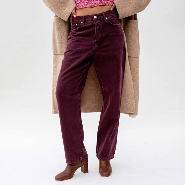 Stussy Washed Canvas Big Ol Jeans - Purple | Garmentory