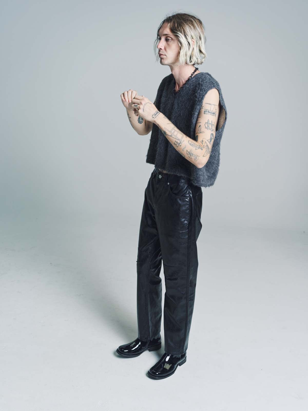 Our Legacy Alpaca Double Lock Vest - Ash Grey | Garmentory