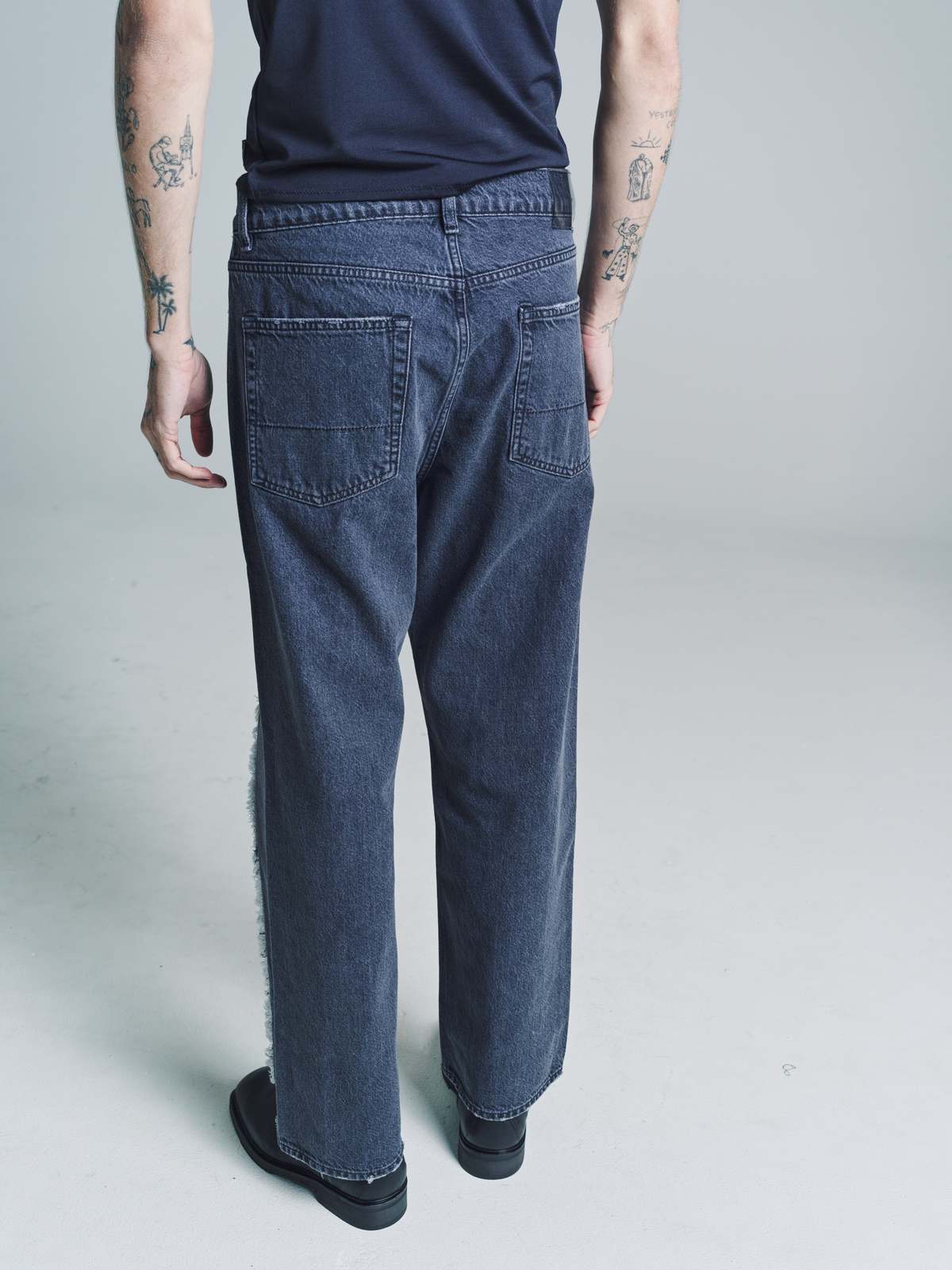 Our Legacy Splash Denim Third Cut Pants Black Garmentory