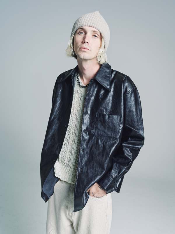 パンツ our legacy Cageian Black Fake Leather Our Legacy - Formal Moto Cut Cageian Black Fake Leather