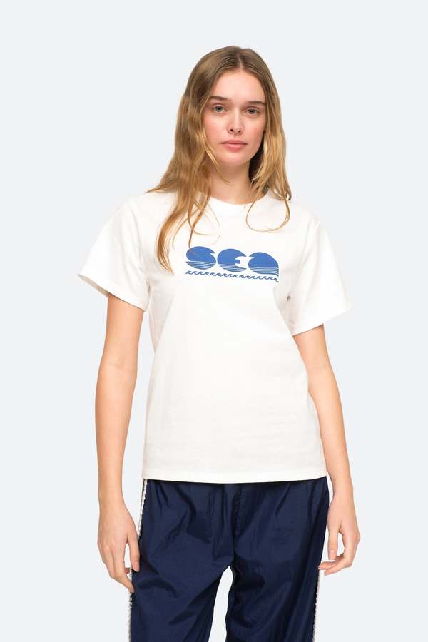 seaニューヨークホワイト半袖Tシャツ seaニューヨークホワイト半袖Tシャツ 【公式通販】