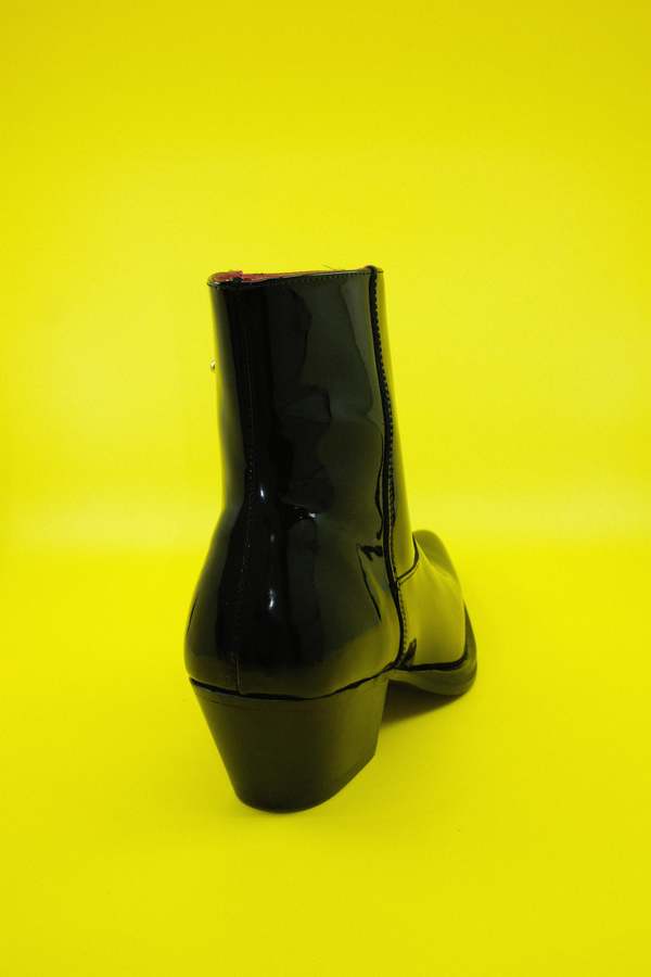 Ernest W. Baker Patent Leather Western Boot - Black | Garmentory