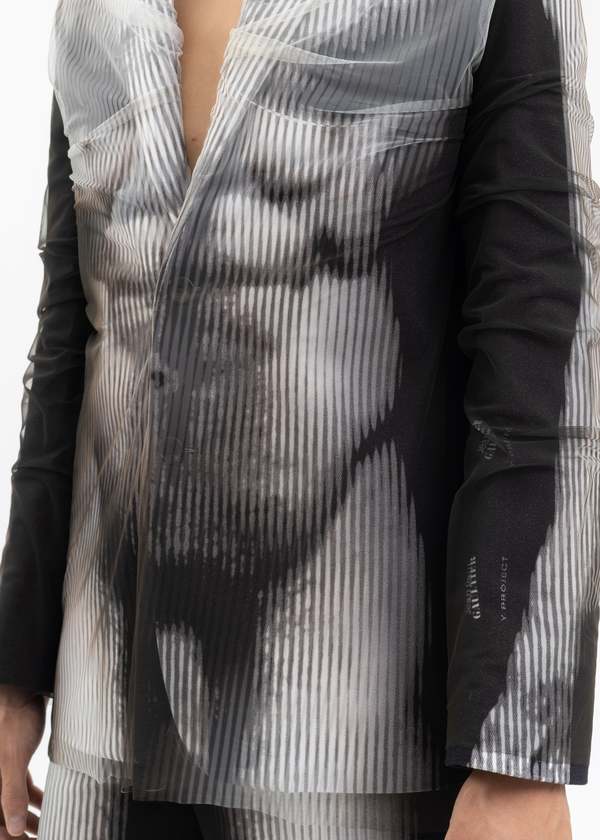 Jean Paul Gaultier Y/PROJECT テーラードジャケット Y/project Jean Paul Gaultier Edition BODY MORPH MESH COVER BLAZER