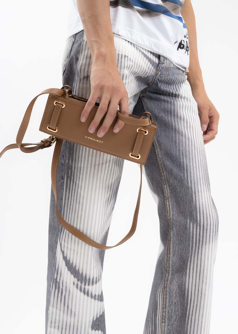 Y/PROJECT MINI ACCORDION BAG BEIGE Y/PROJECT MINI ACCORDION BAG BEIGE