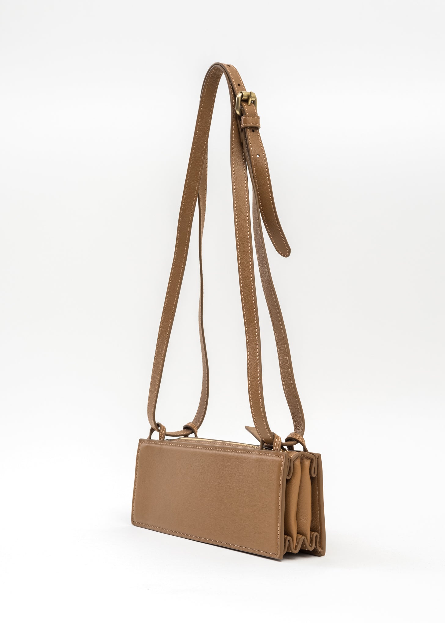 Y/project MINI ACCORDION BAG CARAMEL Garmentory