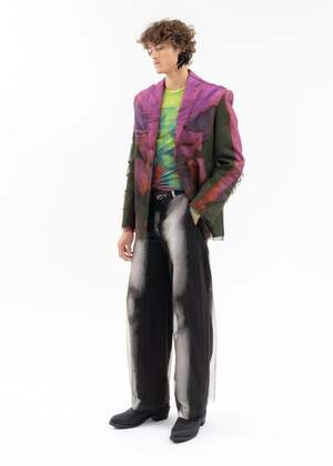 Y/project Jean Paul Gaultier Edition BODY MORPH MESH COVER BLAZER