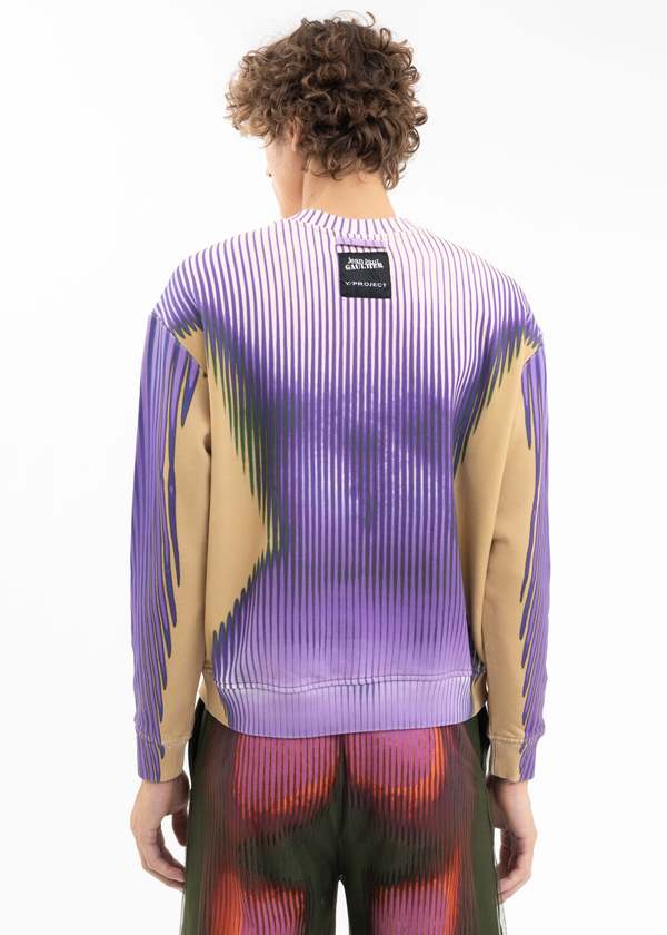 Y/project Jean Paul Gaultier Edition BODY MORPH FITTED SWEATSHIRT
