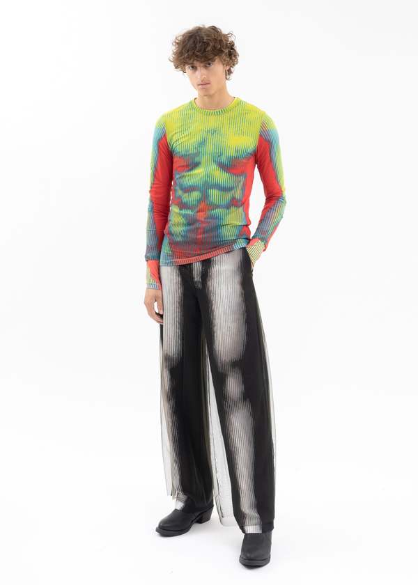 Jean Paul Gaultier◆長袖シャツ/--/ウール/マルチカラー Jean Paul Gaultier(ジャンポールゴルチエ) / 長袖シャツ