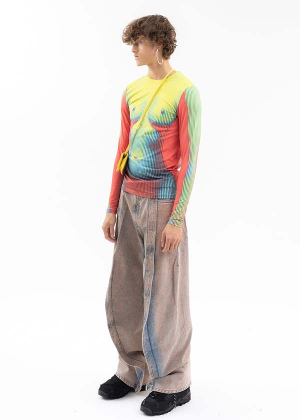 Jean Paul Gaultier Y/Project ロングスリーブ Y/project Jean Paul Gaultier Edition BODY MORPH MESH COVER