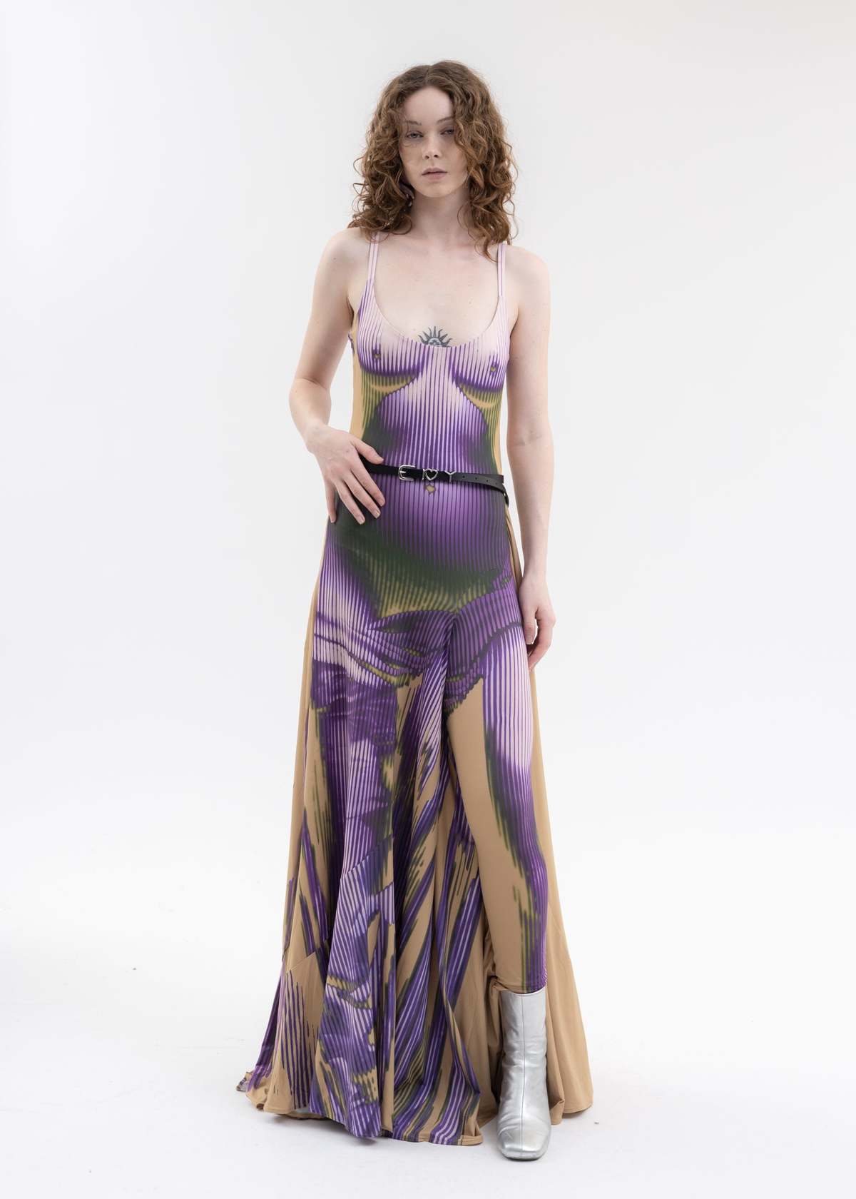 jean paul gaultier purple dress Jean Paul Gaultier Vintage Knee-Length Dress - Purple Dresses, Clothing - JEA72091