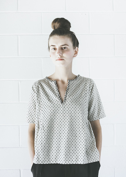 Ace & Jig Drama Tee | Natural Minidot Ace & Jig Drama Tee | Natural Minidot