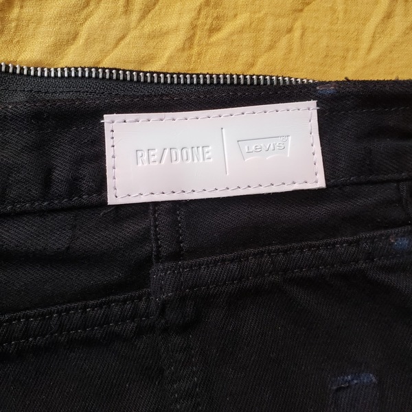 Levi's Black Denim Overall Mini Dress
