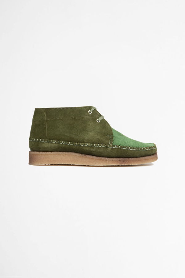 Padmore & Barnes Willow Boot - Suede Green