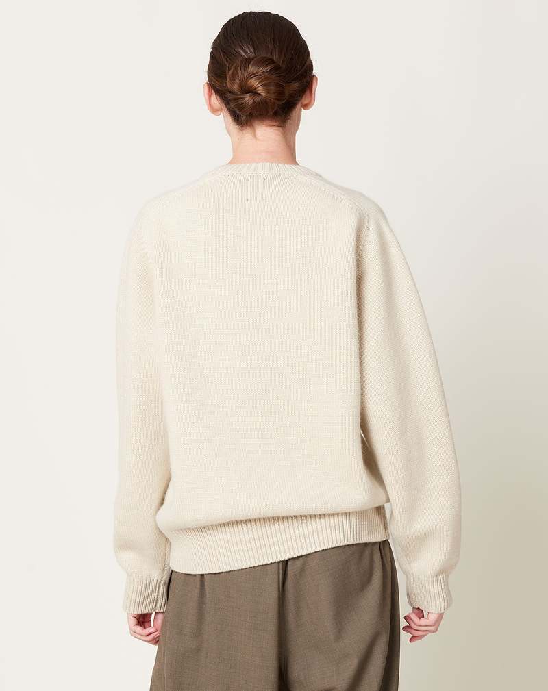 Batoner Heavy Weight Cashmere Crew Ivory Garmentory