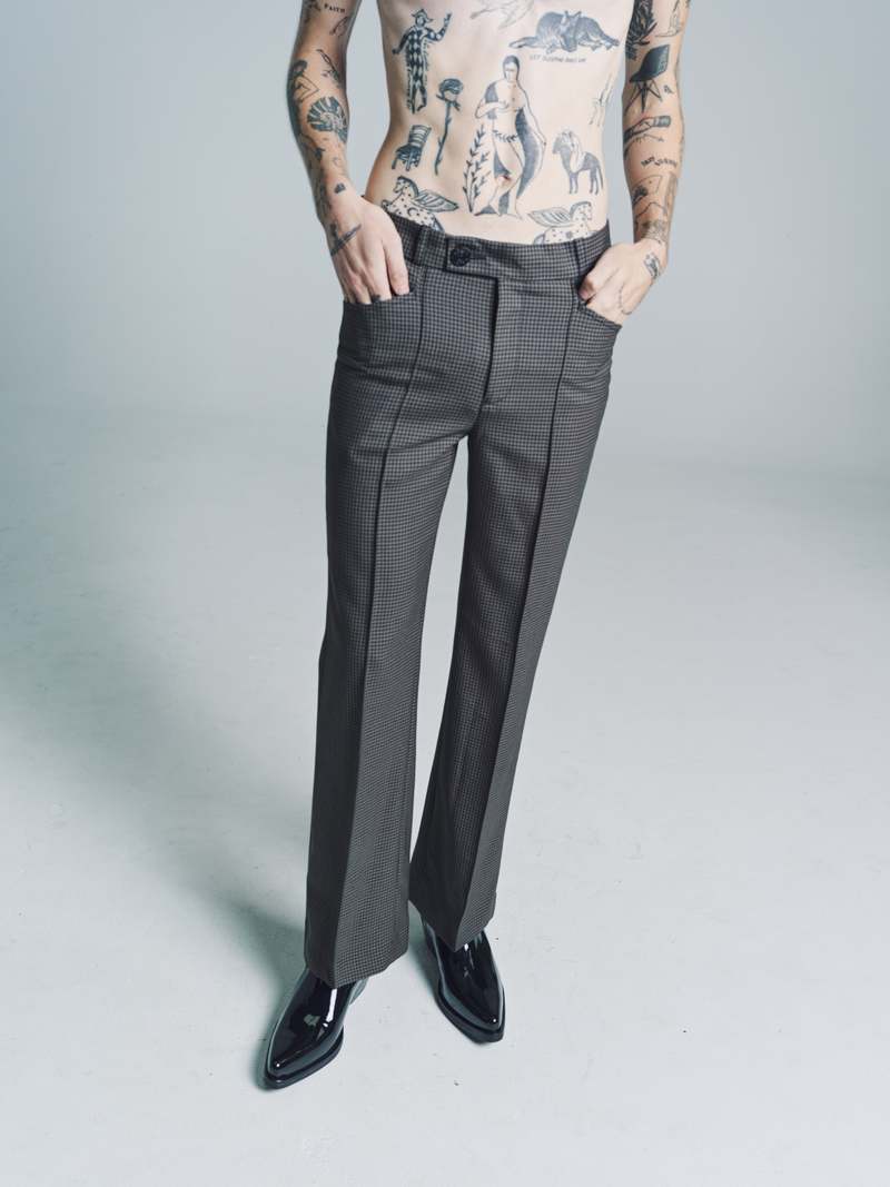パンツ Ernest W. Baker Grey Wool Trousers Ernest W. Baker Grey Wool Trousers