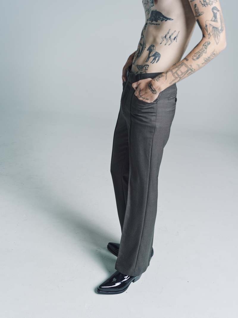 パンツ Ernest W. Baker Grey Wool Trousers Ernest W. Baker Grey Wool Trousers