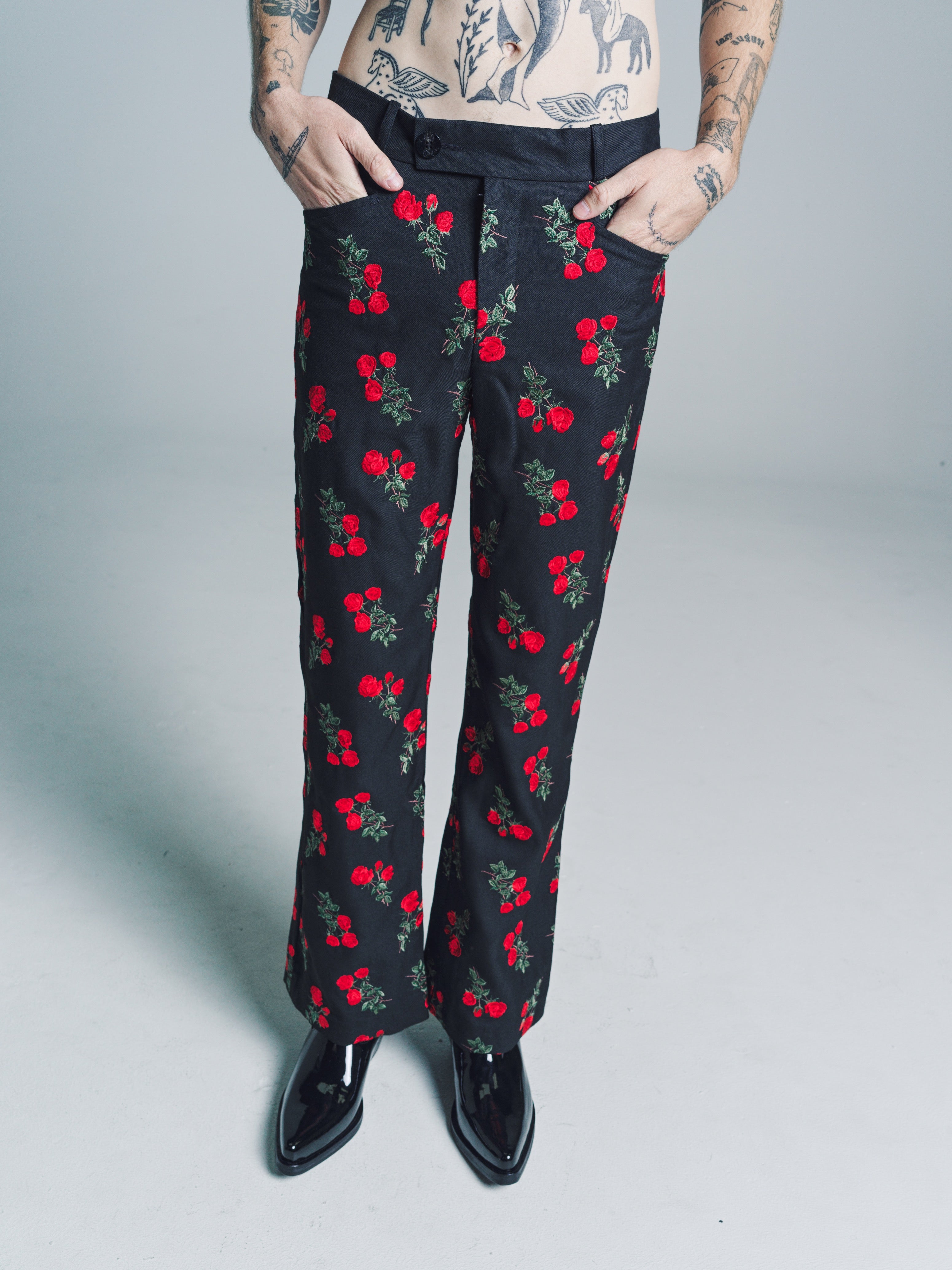 パンツ Ernest W. Baker / flare jeans FLARE JEANS - LIGHT BLUE — ERNEST W. BAKER