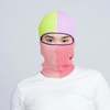 Verloop quattro rib balaclava - lime/coral - Thumbnail 1
