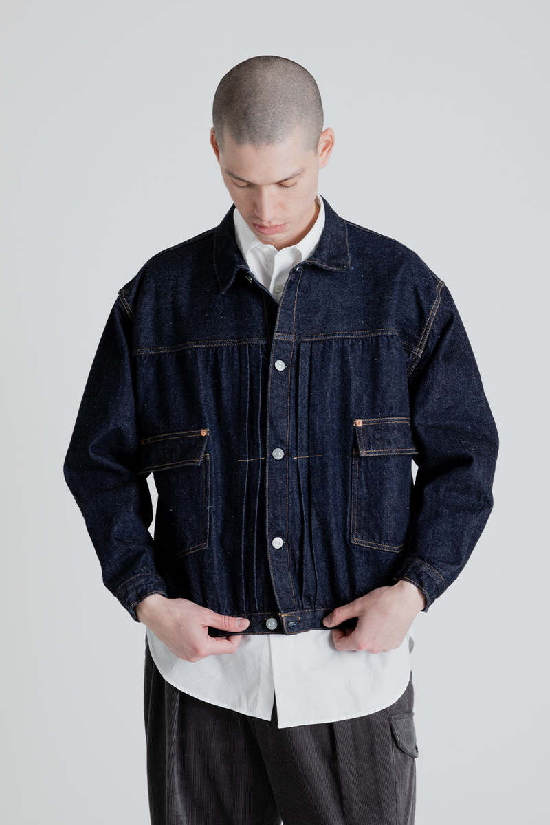 KAPTAIN SUNSHINE Denim Trucker Jacket - Indigo Onewash