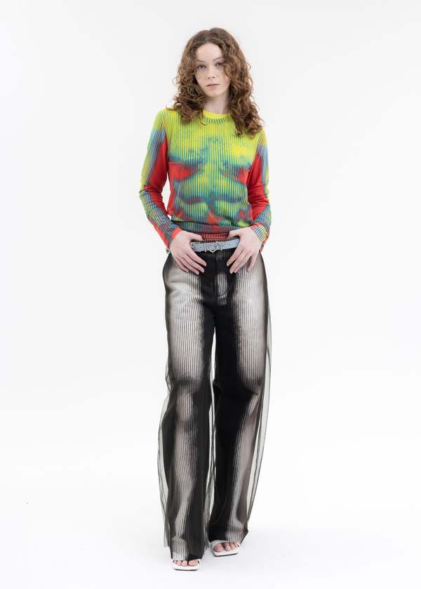 Y/project Jean Paul Gaultier Edition BODY MORPH MESH COVER LONG