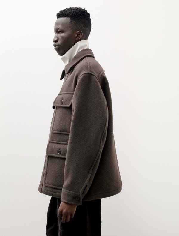 Lemaire Hunting Jacket - Pewter Green | Garmentory