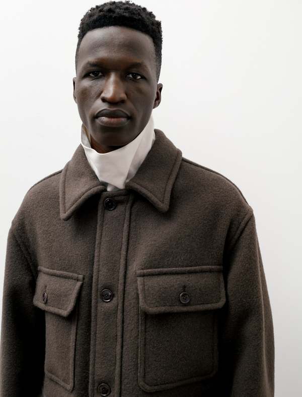 Lemaire Hunting Jacket - Pewter Green | Garmentory
