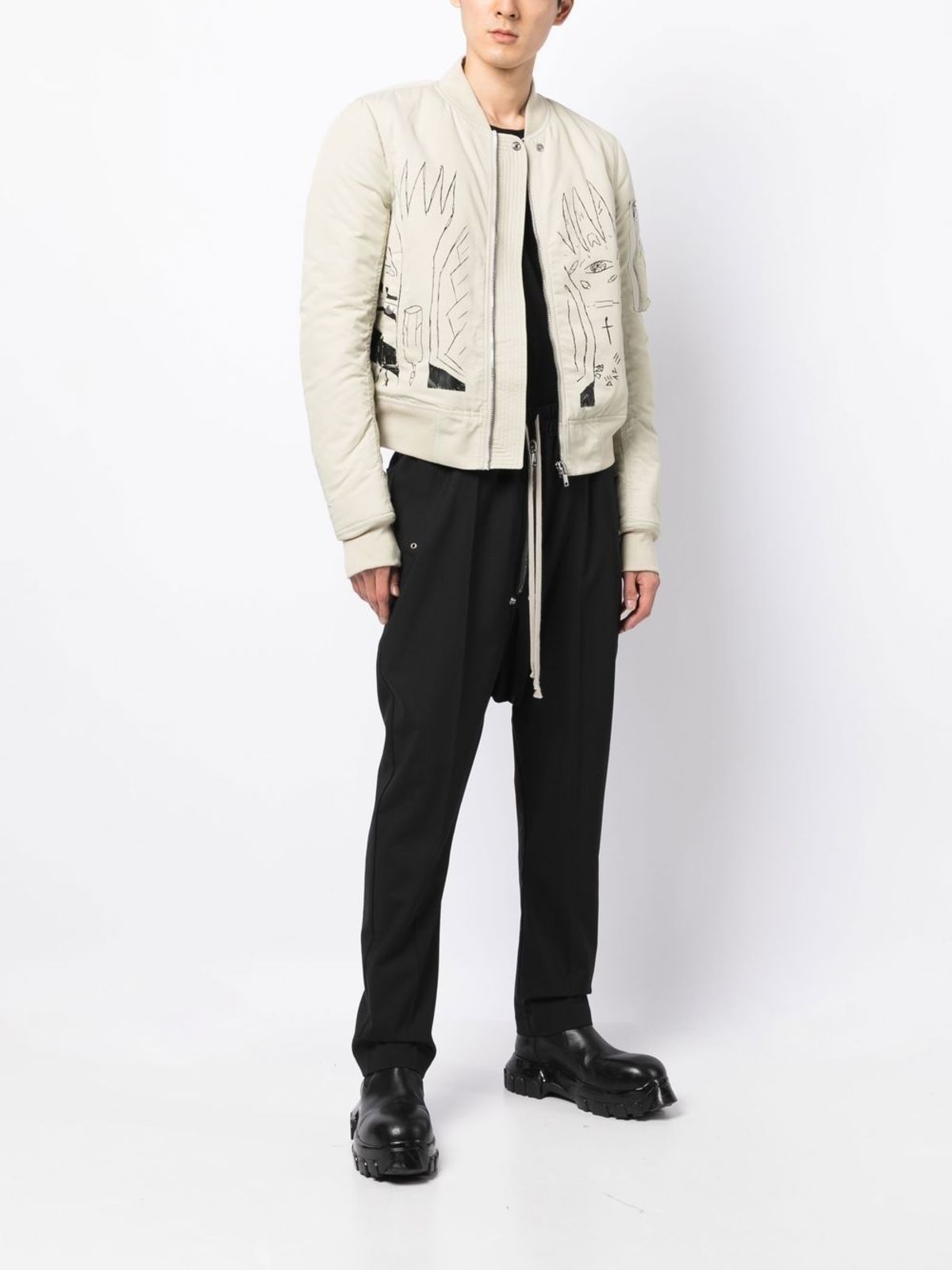 Rick Owens Strobe Bomber Jacket | Garmentory