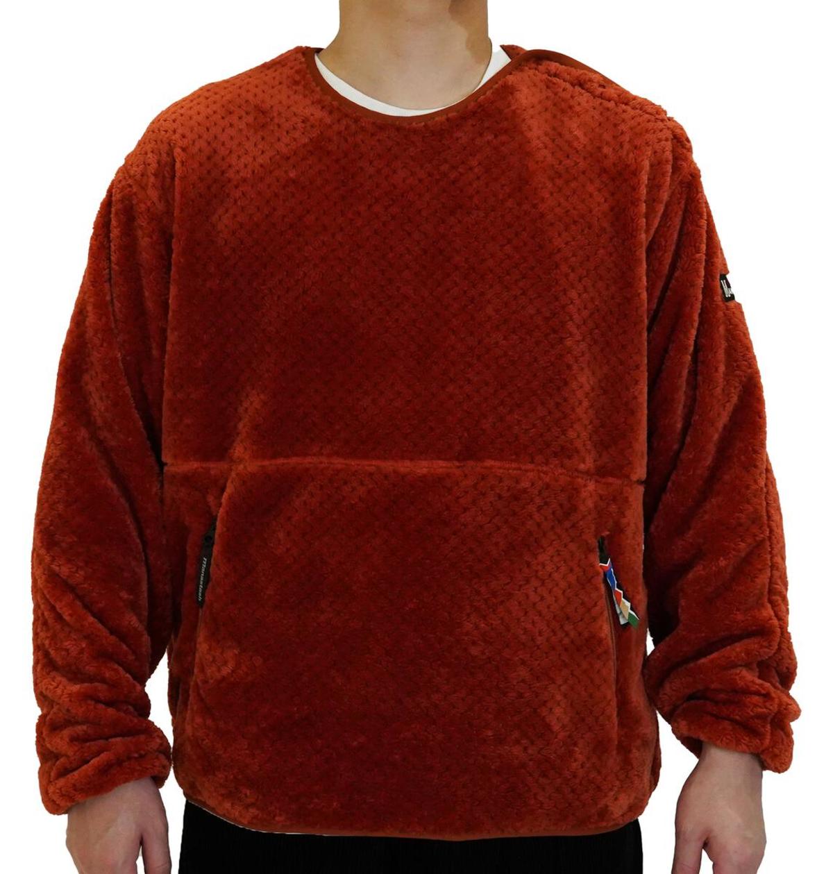 Manastash Thermal Fleece Pullover - Rust - Image 2 of 2