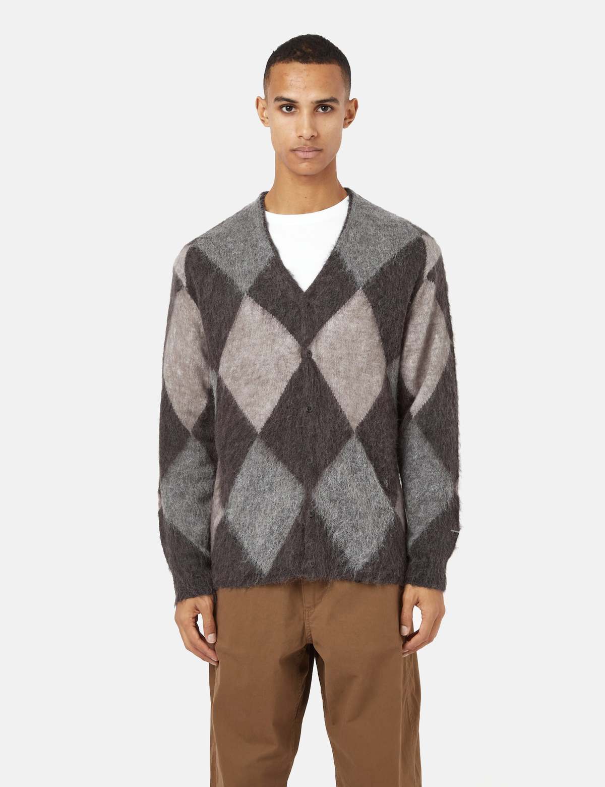 Manastash Aberdeen Kurtigan Argyle Cardigan - Black | Garmentory