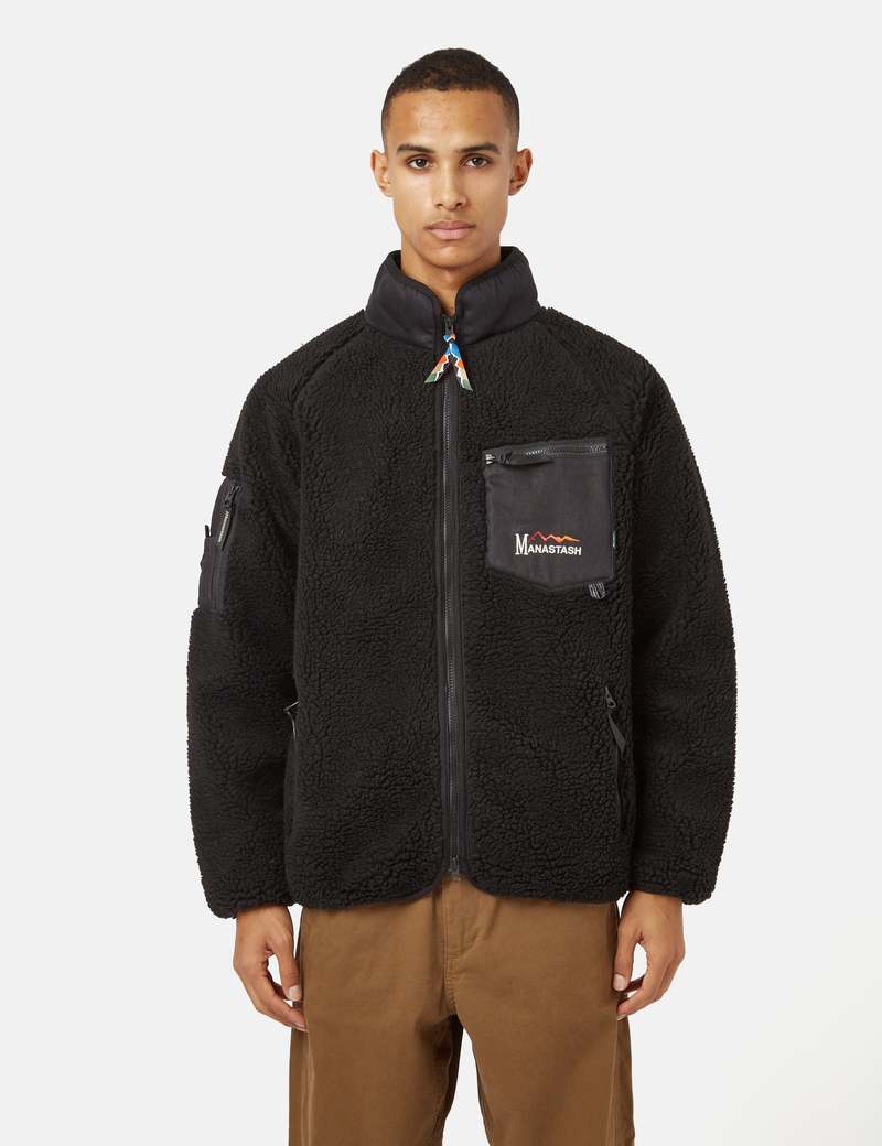 Manastash Mt Gorilla Fleece Jacket - Black | Garmentory