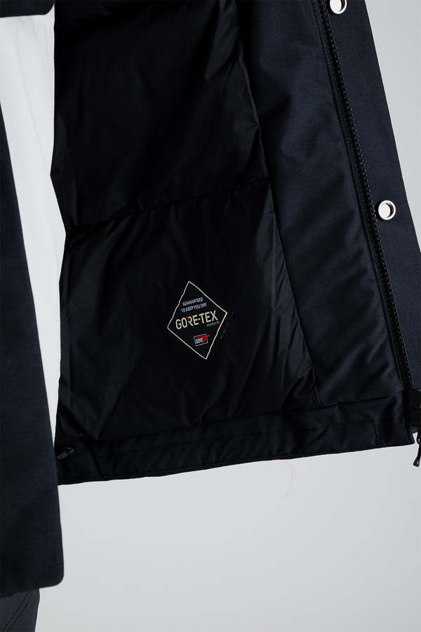Goldwin Gore Tex Hooded Down Jacket - Black | Garmentory